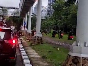 Video Taman Semanggi Dirusak Pemotor, Petugas: Bikin Repot-Pasti Ditegur