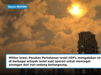 Video: Dihantam Serangan Rudal Iran, Langit Malam Israel Kian Mencekam