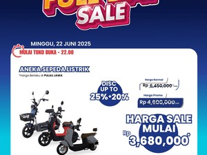 Sepeda Listrik Diskon Besar di Transmart Full Day Sale