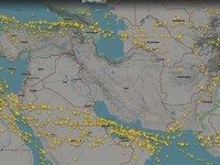 Maskapai Ogah Lewat, Langit Iran-Israel Kosong