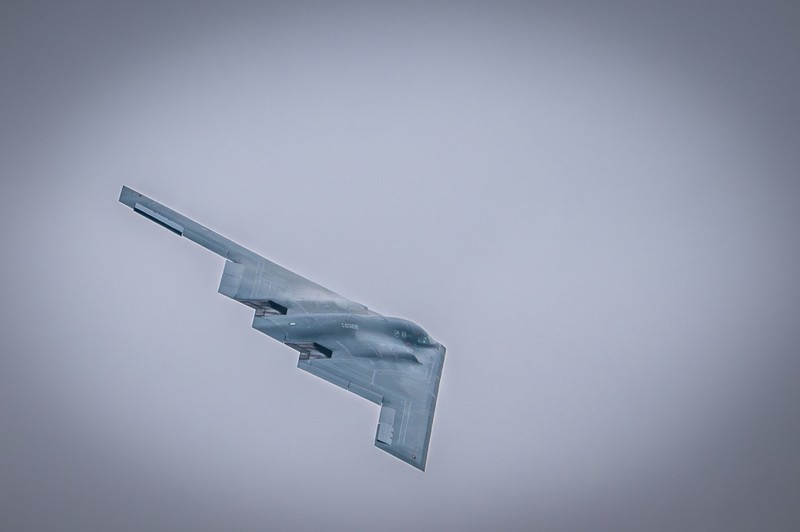 Profil Pesawat pengebom B-2 Amerika Serikat (AS). (U.S. Strategic Command) Profil Pesawat pengebom B-2 Amerika Serikat (AS). (U.S. Strategic Command)