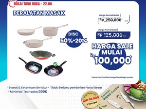 Murah Meriah, Alat Masak Diskon Up To 50%+20%, di Transmart Full Day Sale