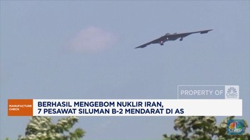 Video: Berhasil Bom Nuklir Iran, 7 Pesawat Siluman B-2 Mendarat di AS