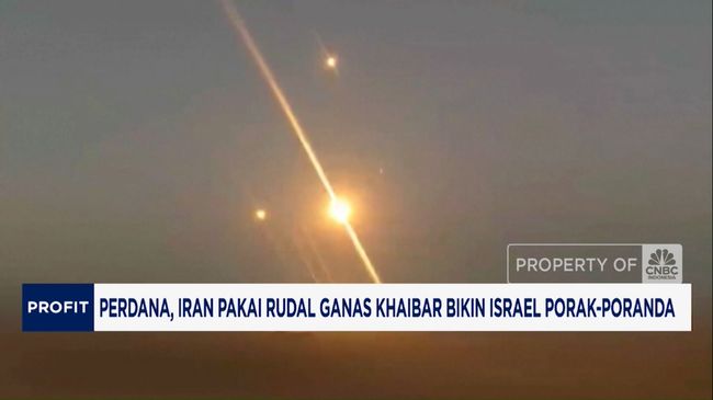 Video: Iran Pakai Rudal Ganas Khaibar, Bikin Israel Porak Poranda