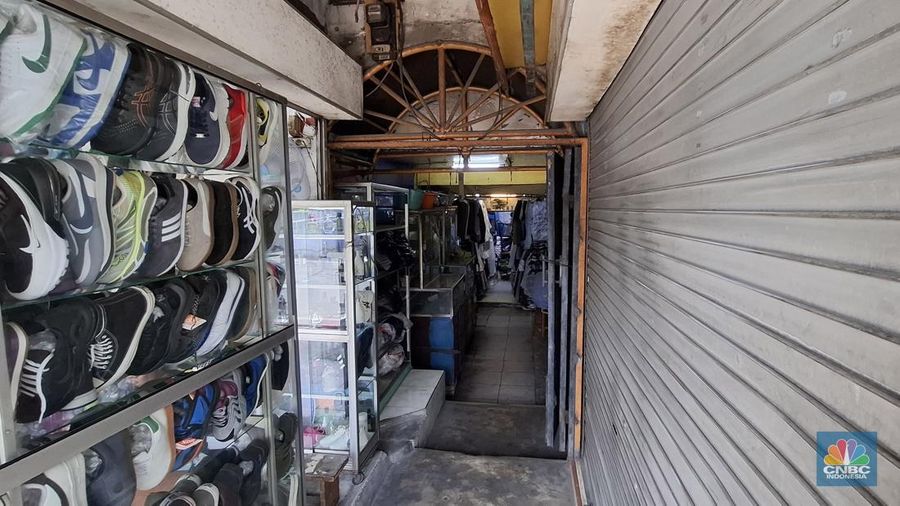 Pasar Ular di Tanjung Priok Jakarta Utara sunyi sepi. (CNBC Indonesia/Chandra Dwi Pranata)