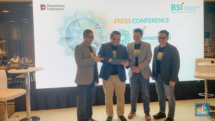 PT Bank Syariah Indonesia Tbk. (BRIS) akan meningkatkan Dana Pihak Ketiga (DPK) di tengah kuliditas yang ketat melalui BSI International Expo 2025. (CNBC Indonesia/Romys Binekasri)