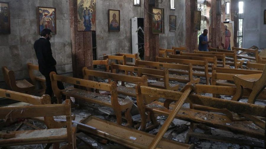 Sebanyak 20 orang tewas dan 52 luka-luka dalam serangan bom bunuh diri di sebuah gereja di Damaskus, Suriah, pada Minggu (22/6/2025). (via REUTERS/The White Helmets)
