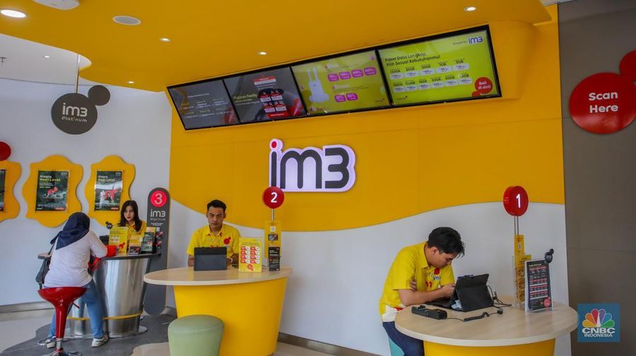 Im3. (CNBC Indonesia/Faisal Rahman)