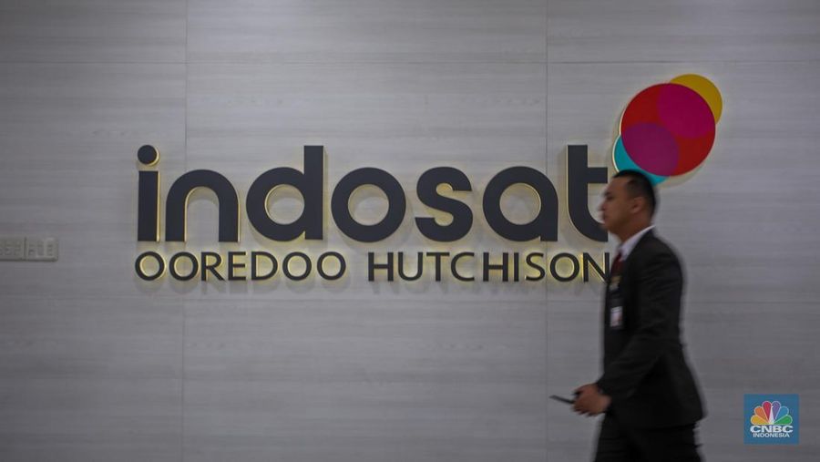 Indosat Ooredoo Hutchison. (CNBC Indonesia/Faisal Rahman)