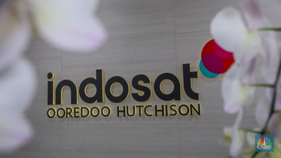 Indosat Ooredoo Hutchison. (CNBC Indonesia/Faisal Rahman)