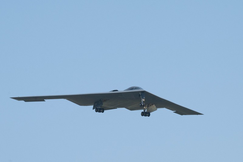 IRAN-NUCLEAR/ A U.S. Air Force B-2 Spirit stealth bomber is prepared for operations before Operation Midnight Hammer, the U.S. attack on Iran's nuclear facilities, at Whiteman Air Force Base, Missouri, U.S. June 2025, in a photograph taken using night vision optics. U.S. Air Force/Handout via REUTERS THIS IMAGE HAS BEEN SUPPLIED BY A THIRD PARTY TPX IMAGES OF THE DAY
