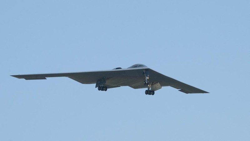 A U.S. Air Force B-2 Spirit stealth bomber is prepared for operations before Operation Midnight Hammer, the U.S. attack on Iran's nuclear facilities, at Whiteman Air Force Base, Missouri, U.S. June 2025, in a photograph taken using night vision optics.    U.S. Air Force/Handout via REUTERS  THIS IMAGE HAS BEEN SUPPLIED BY A THIRD PARTY     TPX IMAGES OF THE DAY