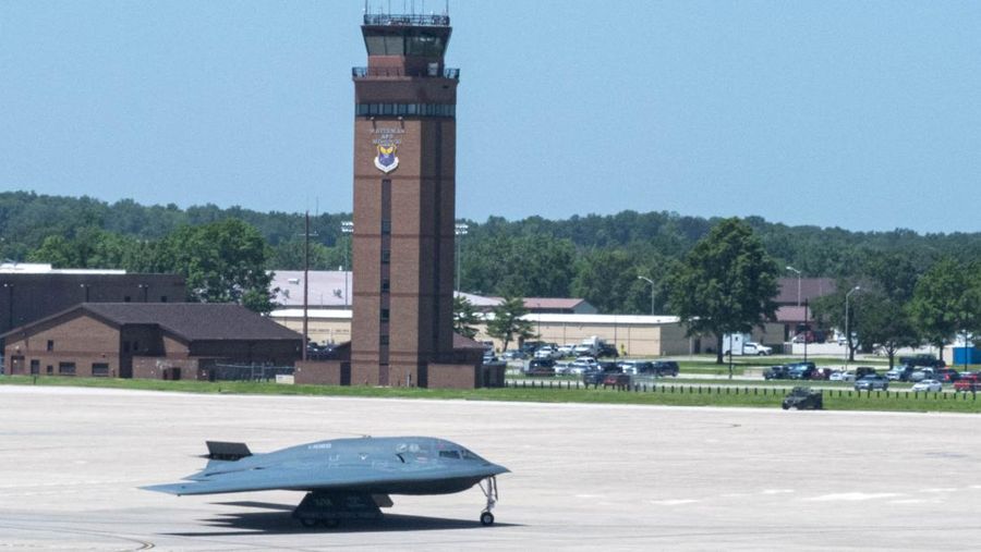 A U.S. Air Force B-2 Spirit stealth bomber is prepared for operations before Operation Midnight Hammer, the U.S. attack on Iran's nuclear facilities, at Whiteman Air Force Base, Missouri, U.S. June 2025, in a photograph taken using night vision optics.    U.S. Air Force/Handout via REUTERS  THIS IMAGE HAS BEEN SUPPLIED BY A THIRD PARTY     TPX IMAGES OF THE DAY