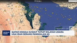 Video: Qatar-Kuwait Tutup Wilayah Udara Usai Iran Serang Pangkalan AS