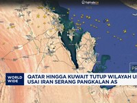 Video: Qatar-Kuwait Tutup Wilayah Udara Usai Iran Serang Pangkalan AS