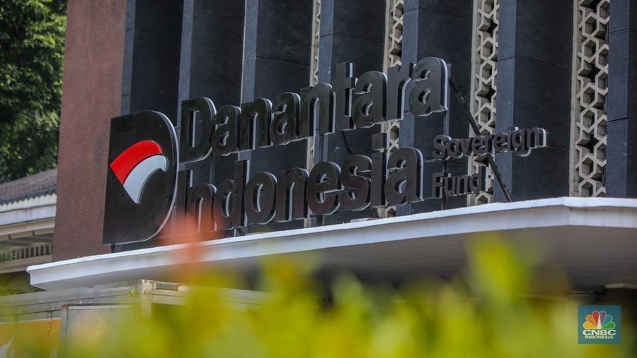 Gedung Danantara Jakarta. (CNBC Indonesia/Faisal Rahman)