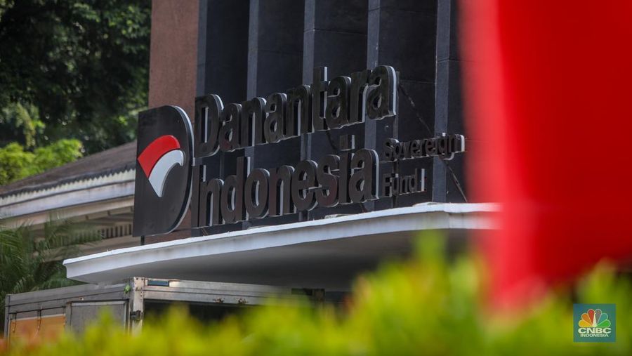Gedung Danantara Jakarta. (CNBC Indonesia/Faisal Rahman)