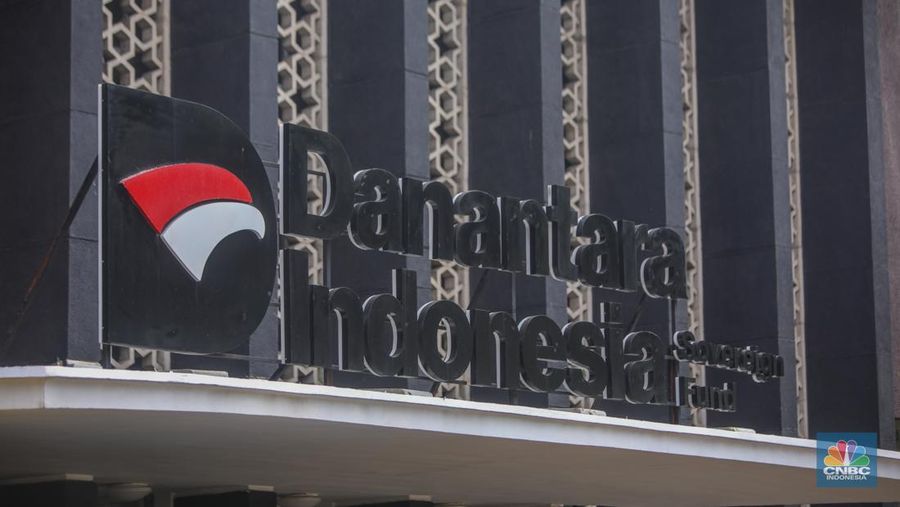 Gedung Danantara Jakarta. (CNBC Indonesia/Faisal Rahman)