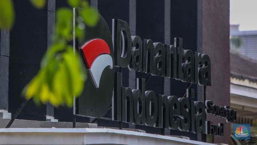 Gedung Danantara Jakarta. (CNBC Indonesia/Faisal Rahman)