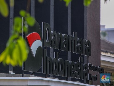 Gedung Danantara Jakarta. (CNBC Indonesia/Faisal Rahman)