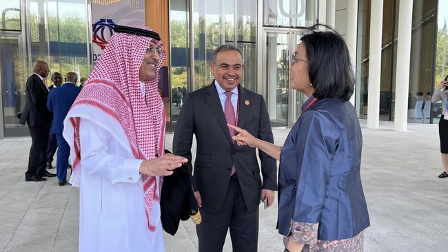 Sri Mulyani Bertemu Menkeu Arab di China, Bahas Perang dan Dampaknya