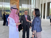 Sri Mulyani Bertemu Menkeu Arab di China, Bahas Perang & Dampaknya