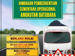 Angkutan Batu Bara di Jambi Kembali Disetop Saat Kepulangan Jemaah Haji