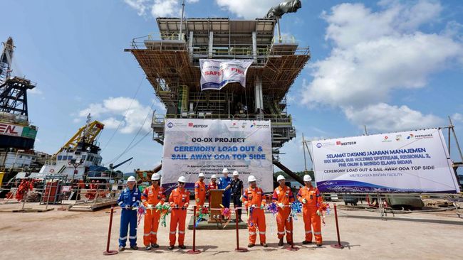 PHE ONWJ Lepas Anjungan Baru Ramah Lingkungan ke Pesisir Laut Jawa