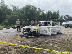 Polisi Ungkap Hasil Forensik Kasus Mobil Xenia-Pemilik Terbakar di Babel