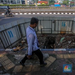 Marak Proyek Lubang Galian di Jakarta, Bikin Macet-Ganggu Pejalan Kaki