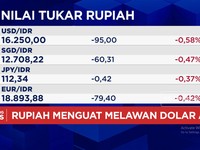 Video: Dolar AS Anjlok Bikin Rupiah Menguat, Sentuh Level Rp16.250/USD