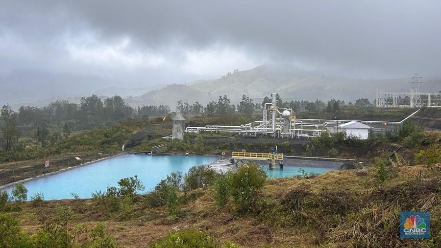 Suasana di wilayah Pembangkit Listrik Tenaga Panas Bumi (PLTP) Ijen, Kabupaten Bondowoso, Jawa Timur, Kamis (26/6/2025). (CNBC Indonesia/Elga Nurmutia)