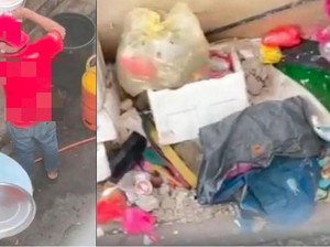 Gerai Mie Dicap Jorok karena Masaknya di Sebelah Sampah