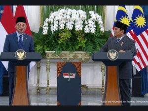 Prabowo dan Anwar Ibrahim Sepakat Percepat Kerja Sama Ekonomi