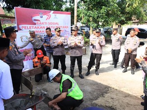 Rumah Layak Huni ke-6 di Siak Dibangun, Wujud Polri Peduli Masyarakat