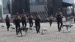 Robot Humanoid-K9 Diperkenalkan di HUT Bhayangkara, Wujud Modernisasi Polri