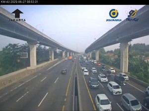 Titik-titik Kepadatan di Tol Jakarta Arah Cikampek Pagi Ini
