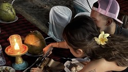 Jennifer Coppen dan Justin Hubner Pesta Seafood Jimbaran, Lauknya Semeja!