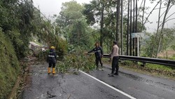 Longsor Terjang Salawu Tasikmalaya, Lalin Tasik-Garut Lumpuh Total