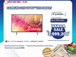Beli Samsung Smart TV 50 Inch di Transmart Full Day Sale, Hemat Rp 2,9 Juta