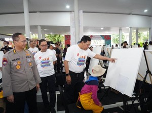 160 Anak dan Difabel Ikut Lomba Melukis-Mewarnai Hari Bhayangkara Ke-79