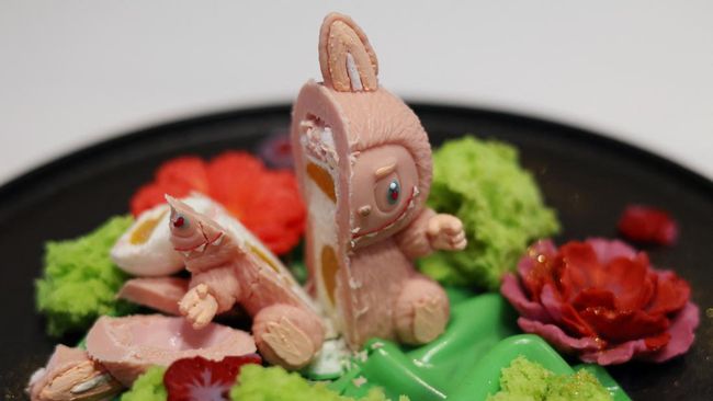 Unik! Potret Restoran di Rusia Sulap Boneka Labubu Jadi Menu Dessert
