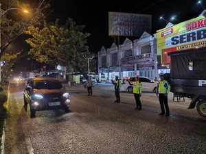 Patroli Malam, Tim Raga Polres Rohul Sambangi Objek Vital-Tempat Nongkrong