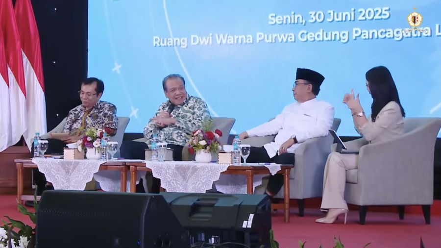 Chairul Tanjung dalam acara Gebyar Wawasan Kebangsaan 2025. (Tangkapan layar youtube Lemhannas RI)
