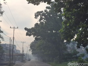 Kabut Asap Mulai Selimuti Pekanbaru Pagi Ini Dampak Karhutla
