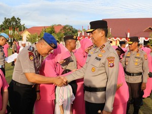 630 Personel Aparat Kepolisian di Kalteng Naik Pangkat