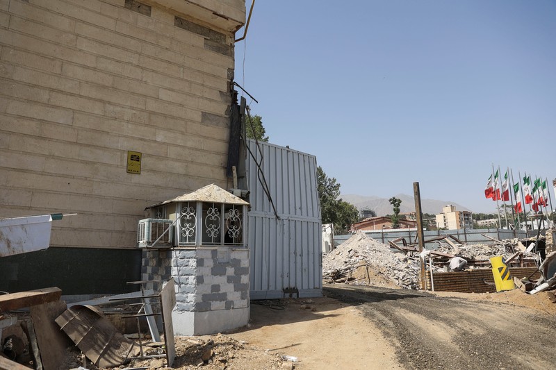 Kondisi kerusakan Penjara Evin akibat serangan udara Israel setelah gencatan senjata antara Israel dan Iran di Teheran, Iran, Minggu (29/6/2025). (Majid Asgaripour/WANA via REUTERS) Kondisi kerusakan Penjara Evin akibat serangan udara Israel setelah gencatan senjata antara Israel dan Iran di Teheran, Iran, Minggu (29/6/2025). (Majid Asgaripour/WANA via REUTERS)
