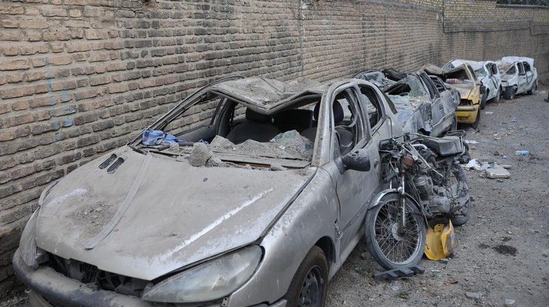 Kondisi kerusakan Penjara Evin akibat serangan udara Israel setelah gencatan senjata antara Israel dan Iran di Teheran, Iran, Minggu (29/6/2025). (Majid Asgaripour/WANA via REUTERS)