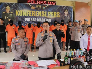 11 Pemuda di Magetan Dibui gegara Pesta Narkoba-Miras