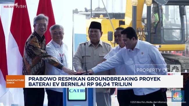 Video: Prabowo Lakukan Groundbreaking Proyek Baterai EV Raksasa